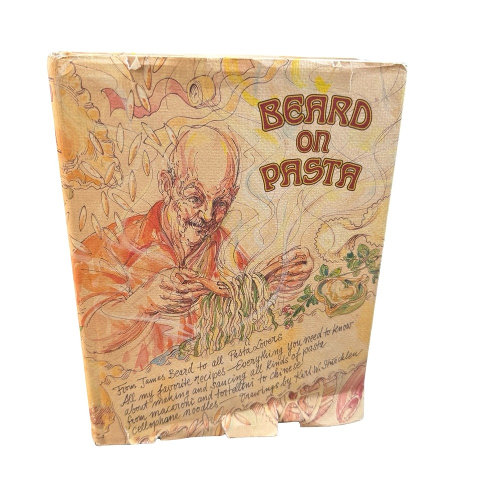 James Beard Beard on Pasta First Edition 1983 Hardcover Cookbook Dust Jacket